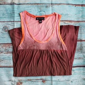 🌺 4/$20 INC tie dye ombre sleeveless tunic top size medium
